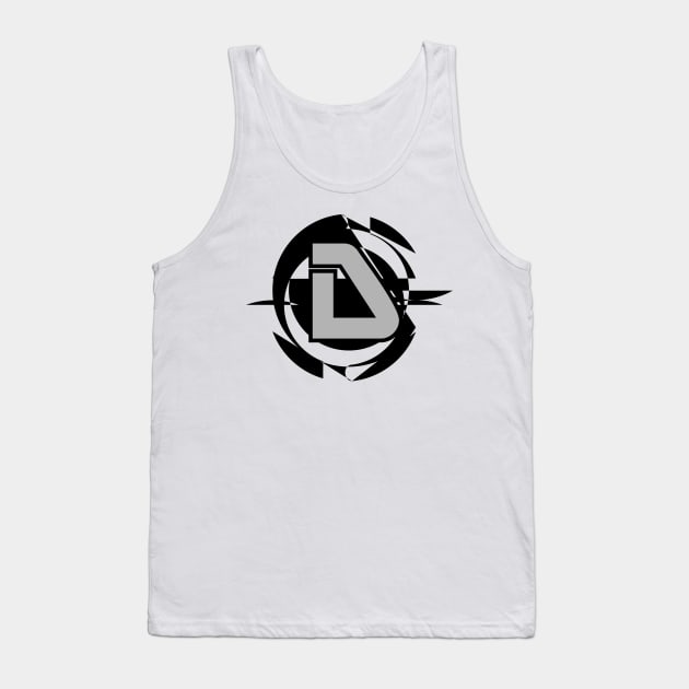 Futuristic Modern Letter D Tank Top by DepicSpirit